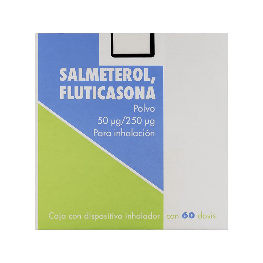 FLUTICASONA / SALMETEROL 250/50MCG POLVO PARA INHALACION 1 PIEZA